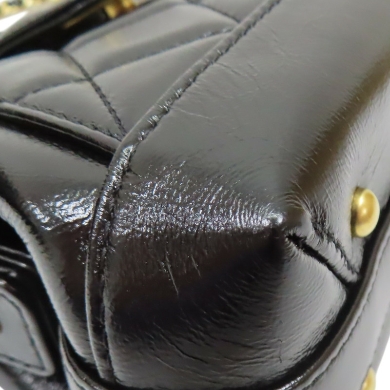 黑色牛皮 Coco Handle 鍊帶 肩背包 AS4958【CHANEL 香奈兒】 AS4958-9