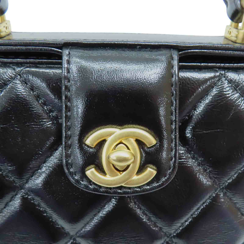黑色牛皮 Coco Handle 鍊帶 肩背包 AS4958【CHANEL 香奈兒】 AS4958-12