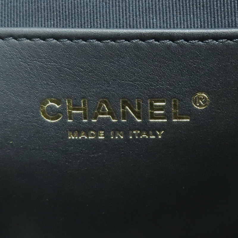 黑色 絲絨尼龍 蝴蝶結 兩用包 金扣【CHANEL 香奈兒】 AS5851-6