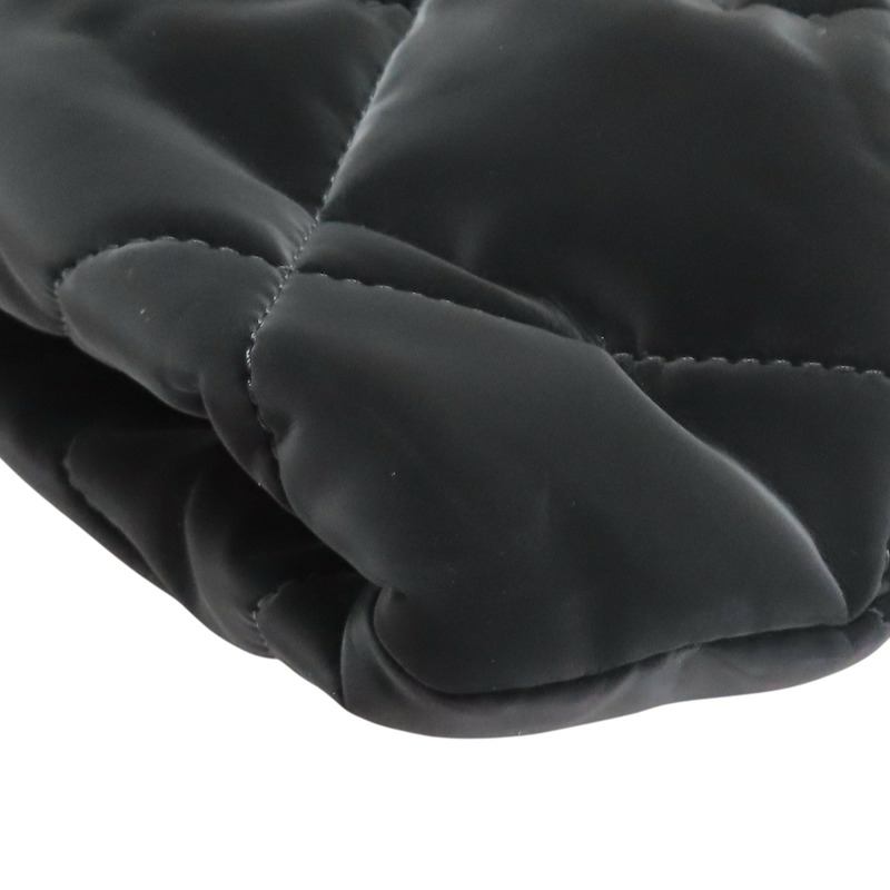 黑色 絲絨尼龍 蝴蝶結 兩用包 金扣【CHANEL 香奈兒】 AS5851-9