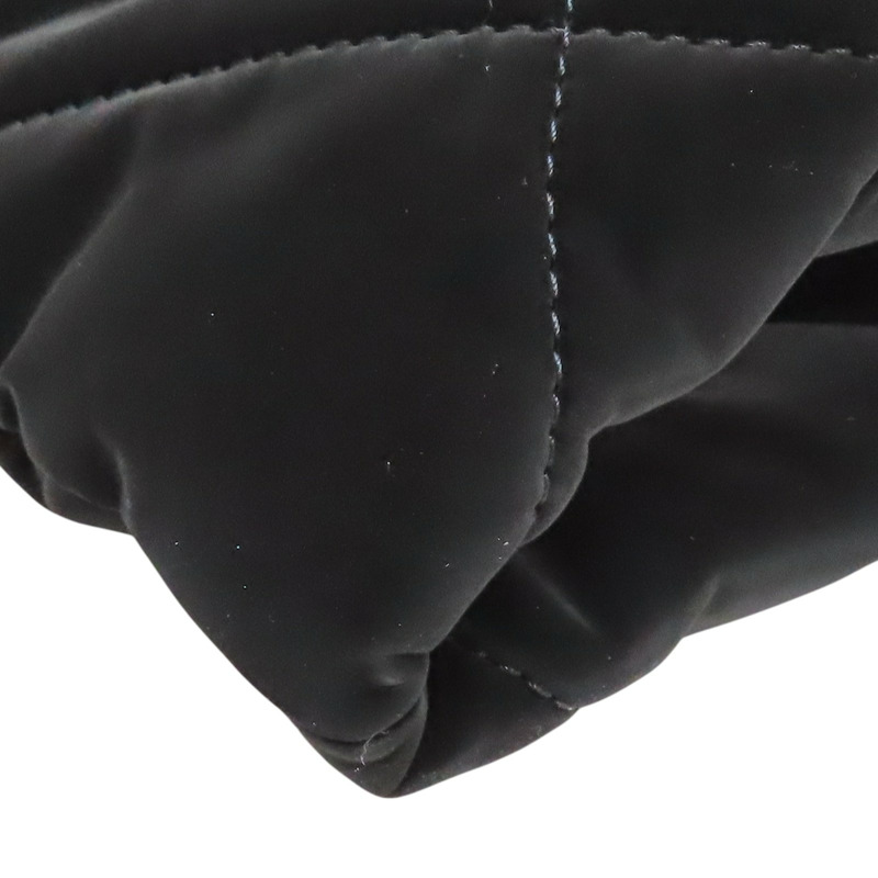 黑色 絲絨尼龍 蝴蝶結 兩用包 金扣【CHANEL 香奈兒】 AS5851-10