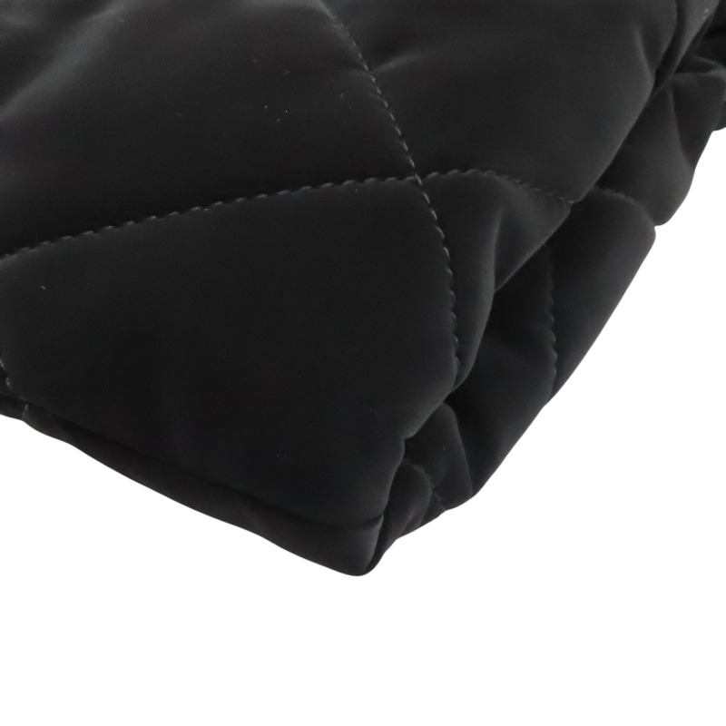 黑色 絲絨尼龍 蝴蝶結 兩用包 金扣【CHANEL 香奈兒】 AS5851-12