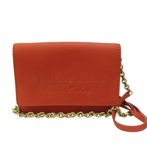 橘色牛皮 Henley 肩背包【BURBERRY 巴寶莉】 40733241