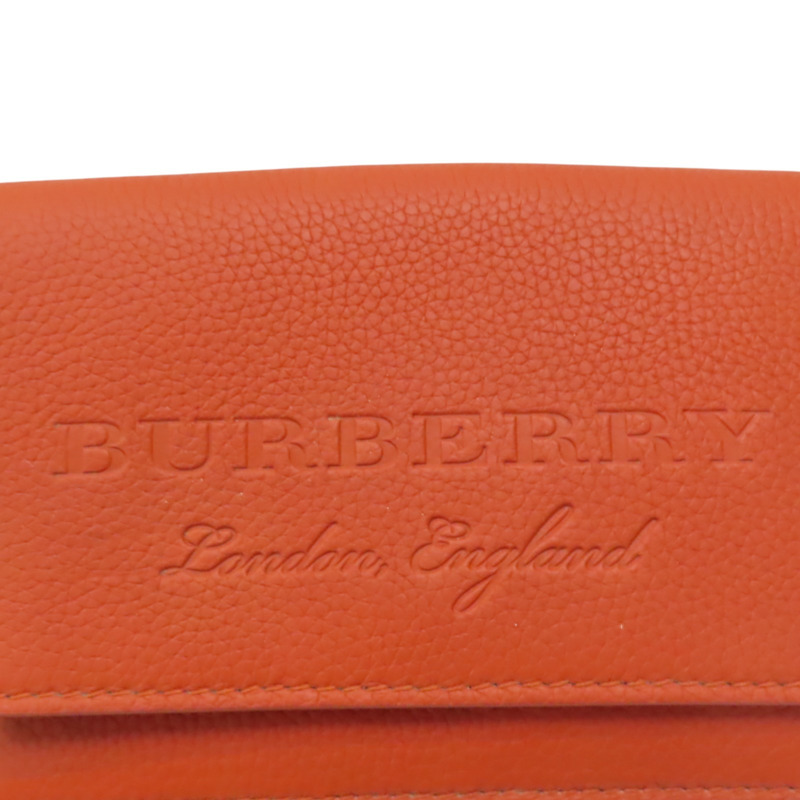 橘色牛皮 Henley 肩背包【BURBERRY 巴寶莉】 40733241-7