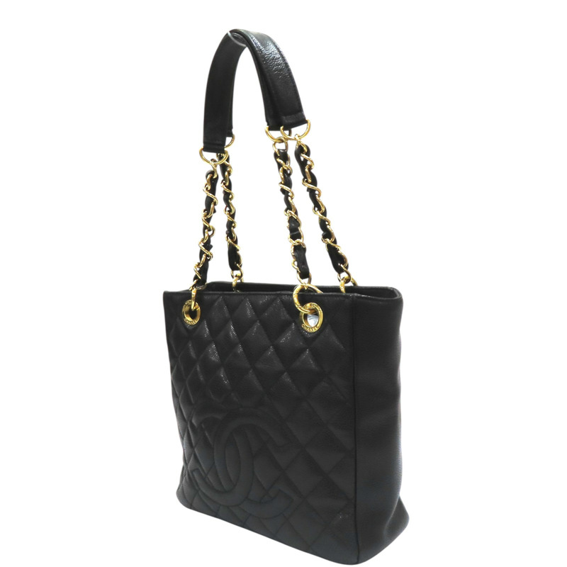 黑色牛皮 PST 托特 鍊帶 肩背包 A20994 補色 無卡【CHANEL 香奈兒】 A20994-2