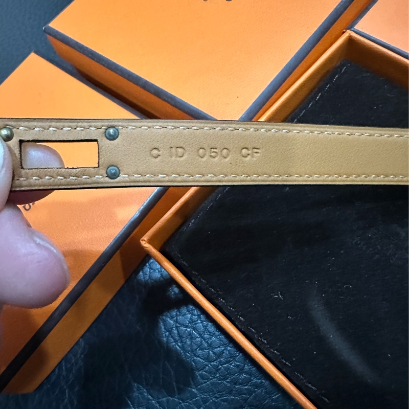 Hermès Mini Kelly Double Tour 手環(黑金)-9