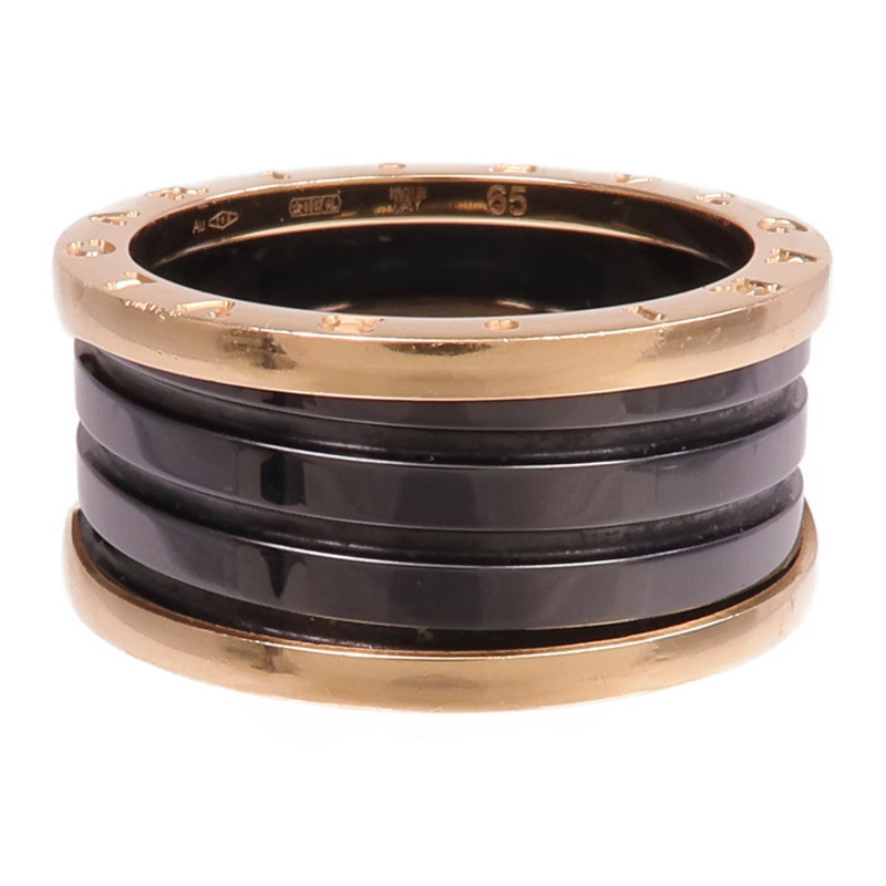 BVLGARI 18K玫瑰金/陶瓷B.zero1 Ring戒指Bvlgari#65/US#10.75-1