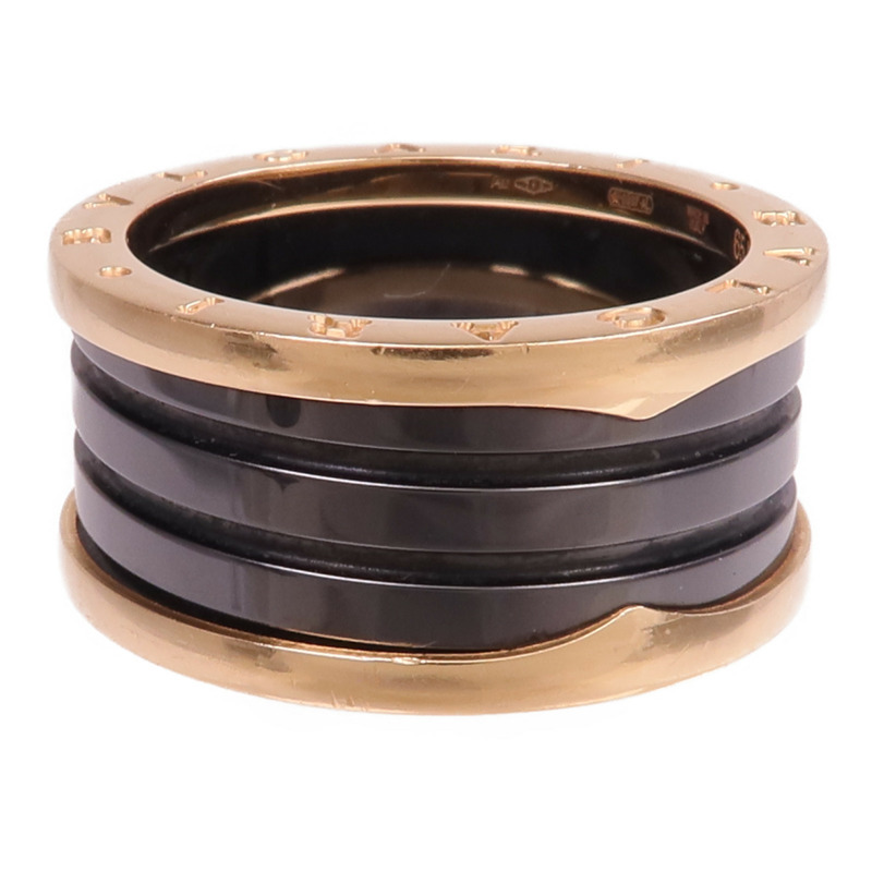BVLGARI 18K玫瑰金/陶瓷B.zero1 Ring戒指Bvlgari#65/US#10.75-2