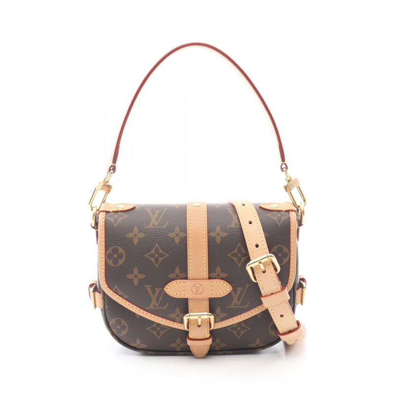 路易威登 Saumur BB 斜背單肩包 M46740 Monogram 帆布 LV-0