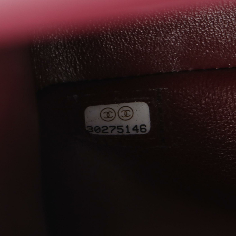 香奈兒 (CHANEL) Matelasse 雙蓋鏈條肩背包,羊皮材質,黑色,SHW 五金配件,二手女士 CC-4