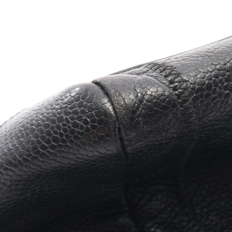 香奈兒巧克力棒肩包 A26135 黑色皮革二手女士-4