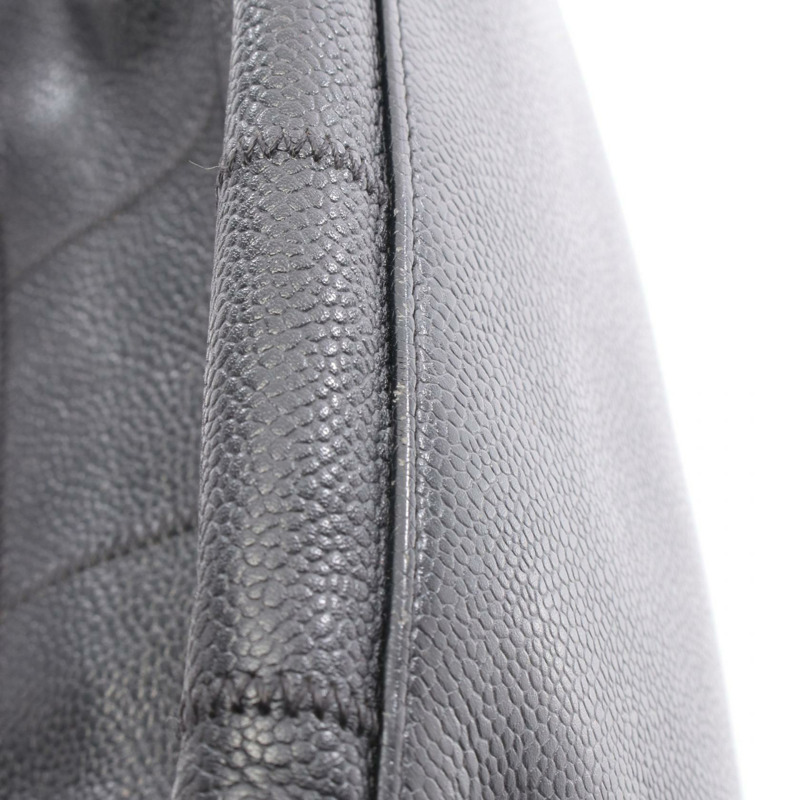 香奈兒巧克力棒肩包 A26135 黑色皮革二手女士-5