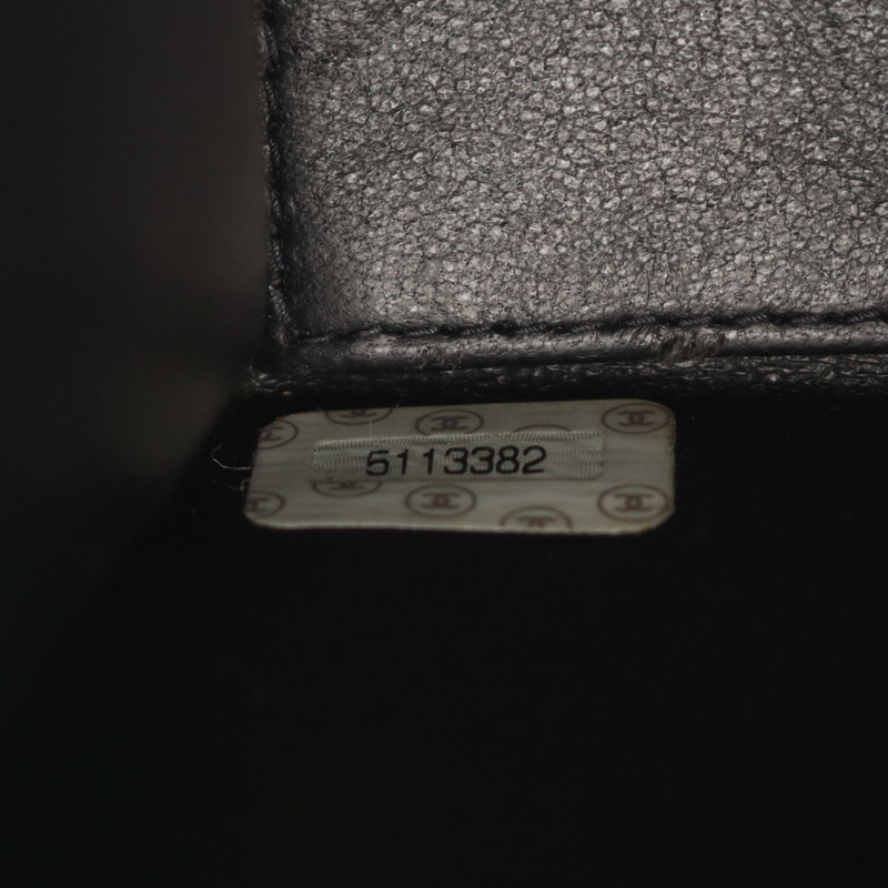 香奈兒 (CHANEL) Matelasse 斜挎鏈條包，黑色小牛皮，金色五金，二手女士 CC-4