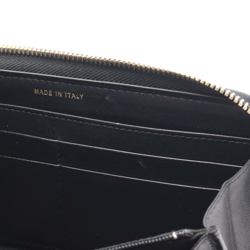 香奈兒經典長拉鍊絎縫皮夾 AP1594 黑色漆皮-5
