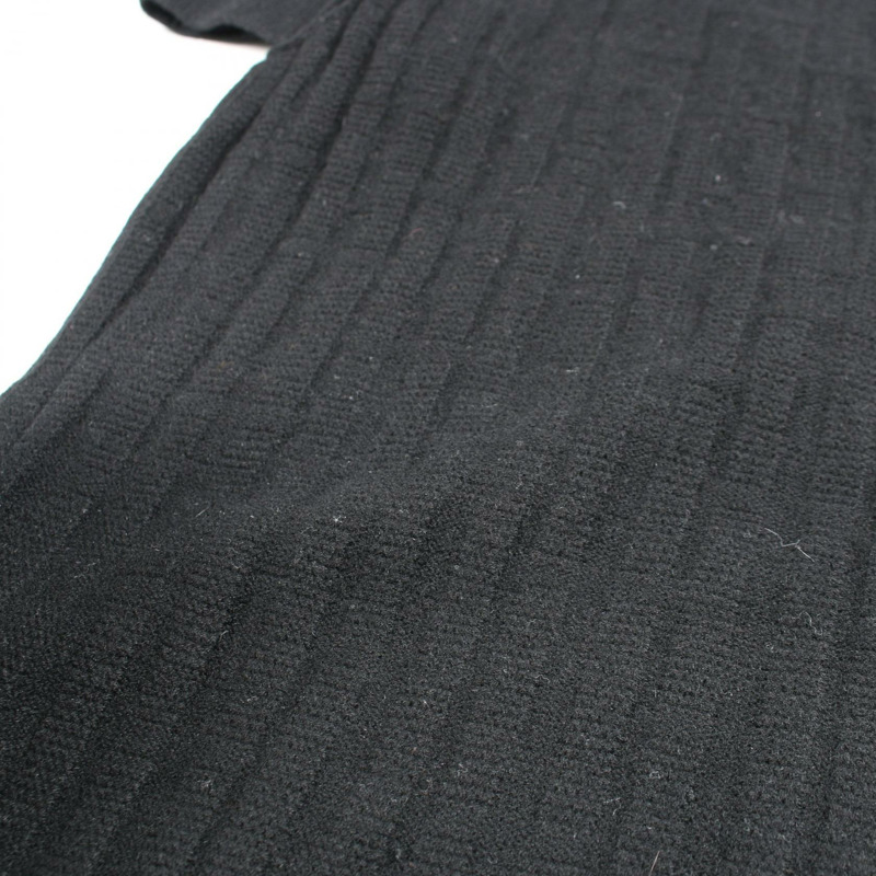 愛馬仕 H 圖案連身裙，短袖，#38 3E2515DB，羊毛材質，黑色，二手女款-10