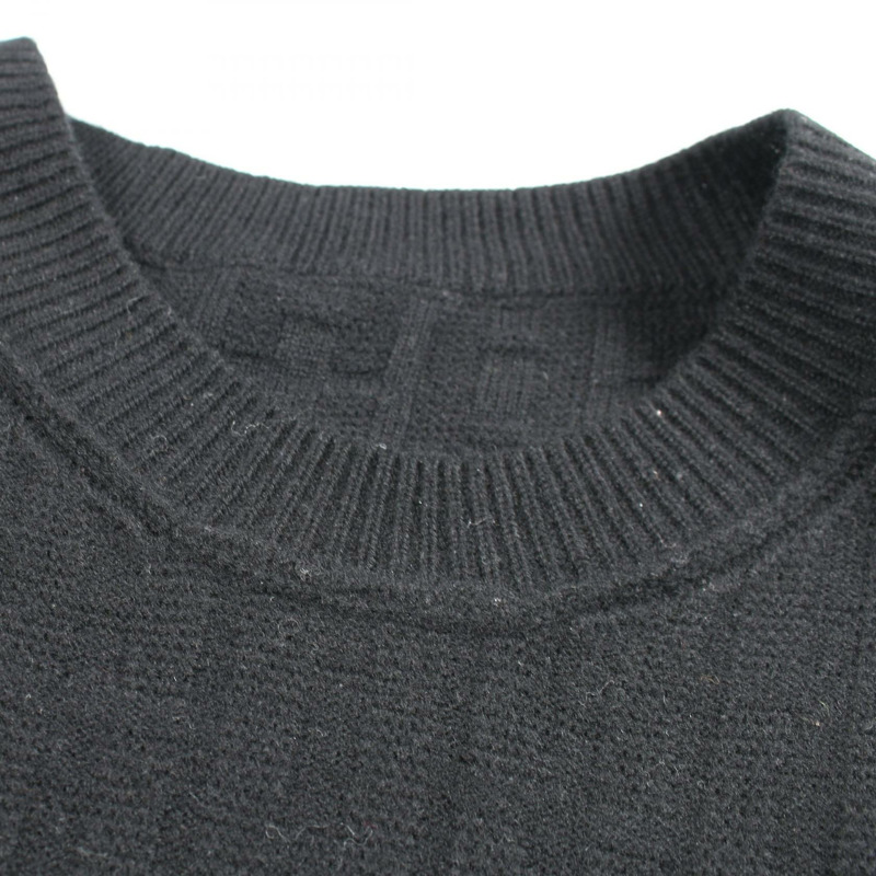 愛馬仕 H 圖案連身裙，短袖，#38 3E2515DB，羊毛材質，黑色，二手女款-12