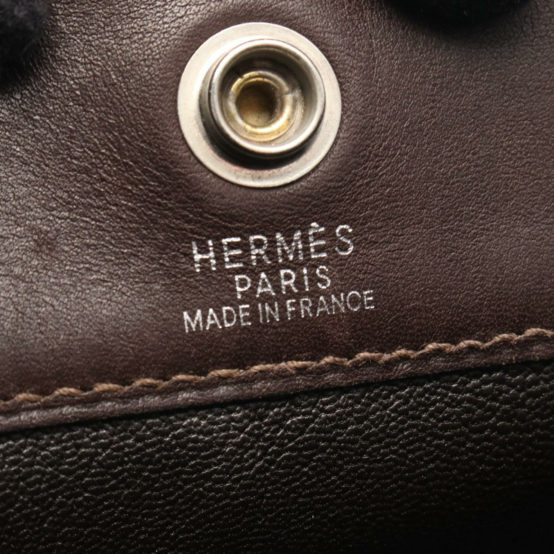 愛馬仕 Fourre-tout MM 手提包 F Evercalf 皮革 Havane 二手女士 SHW-3