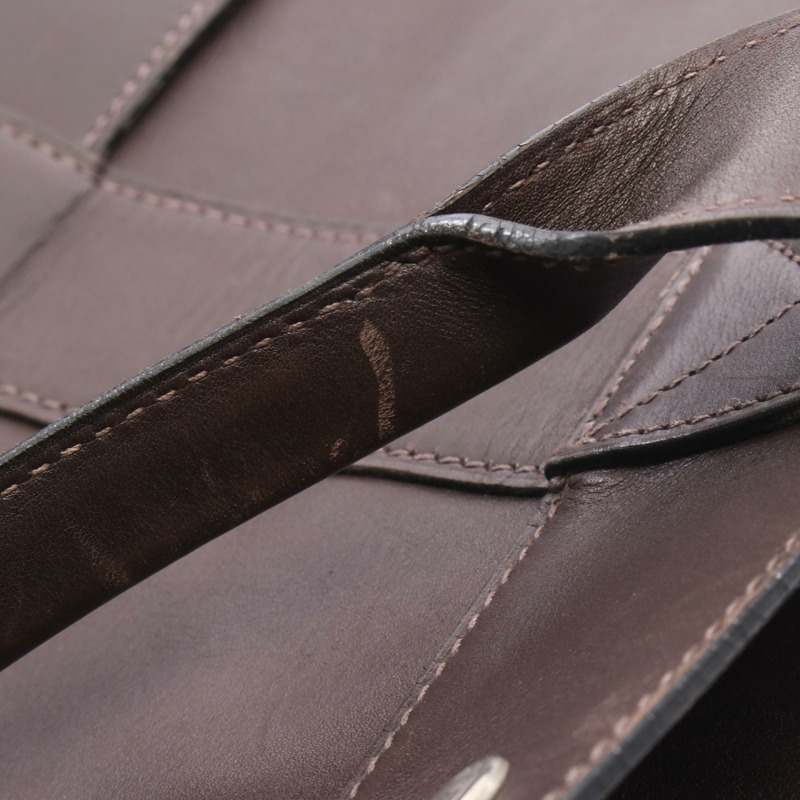 愛馬仕 Fourre-tout MM 手提包 F Evercalf 皮革 Havane 二手女士 SHW-8