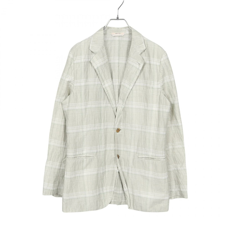 愛馬仕 (HERMES) 訂製西裝外套 #46 G19774K 布料:棉滌混紡 綠色 二手 男款-0