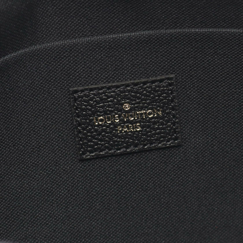 路易威登 Pochette Felicie 鏈條斜背包 M64064 皮革 黑色-3