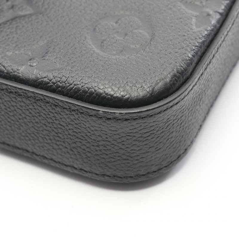 路易威登 Pochette Felicie 鏈條斜背包 M64064 皮革 黑色-6