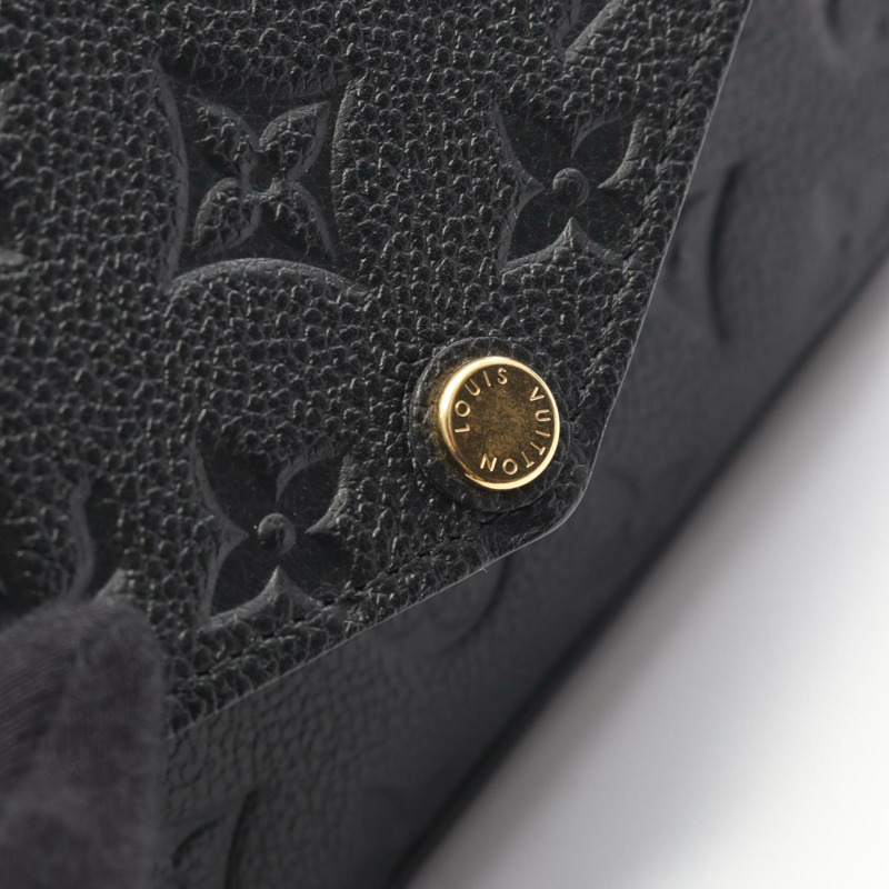 路易威登 Pochette Felicie 鏈條斜背包 M64064 皮革 黑色-8