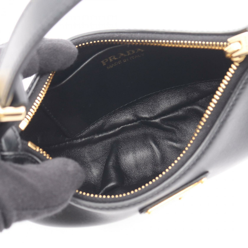 PRADA SOFT CALF ARCE 單肩手提包 1BC194_ASK_F0002_V_O 皮革 黑色 二手 CC-2