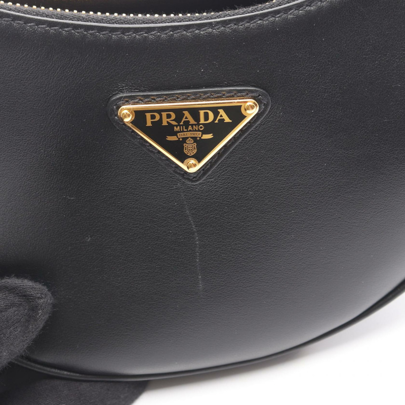 PRADA SOFT CALF ARCE 單肩手提包 1BC194_ASK_F0002_V_O 皮革 黑色 二手 CC-4