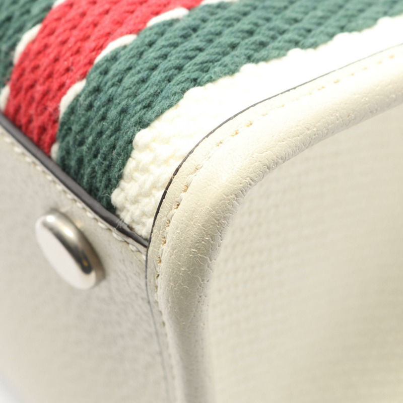 GUCCI 小號雙G互扣手提單肩斜背包 701737 帆布皮革 WT-4