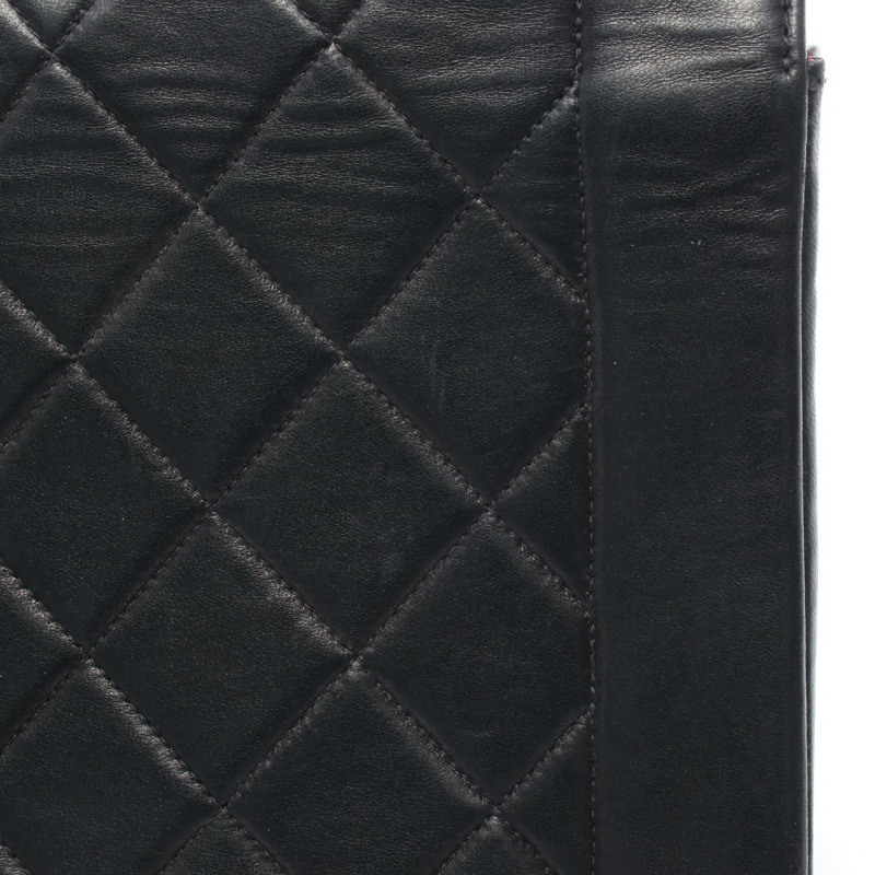 香奈兒 (CHANEL) 絎縫 Diana 翻蓋斜背鏈條包，羊皮材質，黑色，金色五金，二手-9