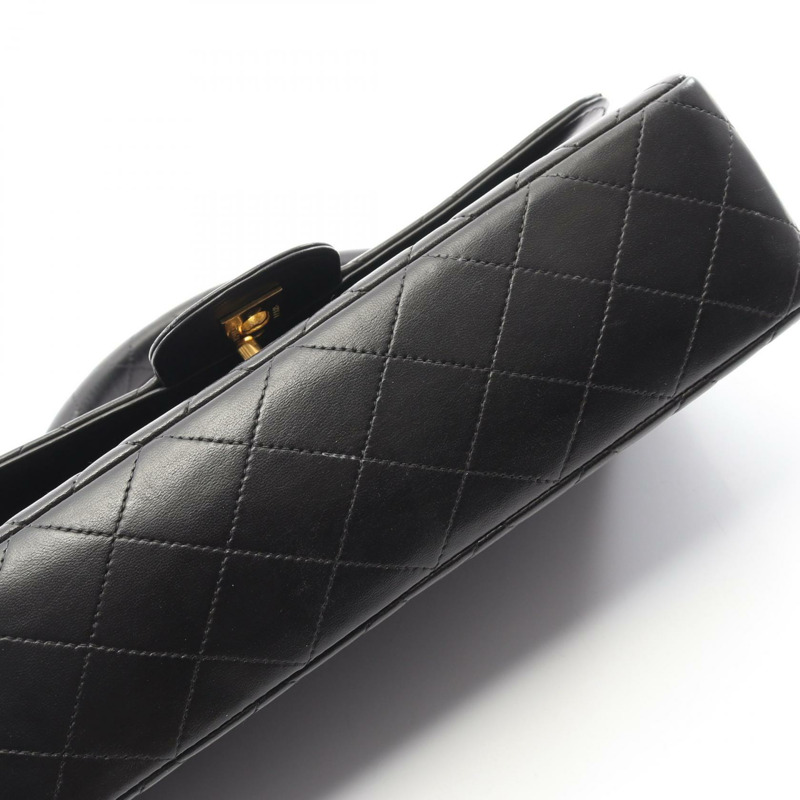 香奈兒 (CHANEL) Matelasse 母子款手提包,羊皮材質,黑色,金色五金,二手,女士,CC Logo Coco-9