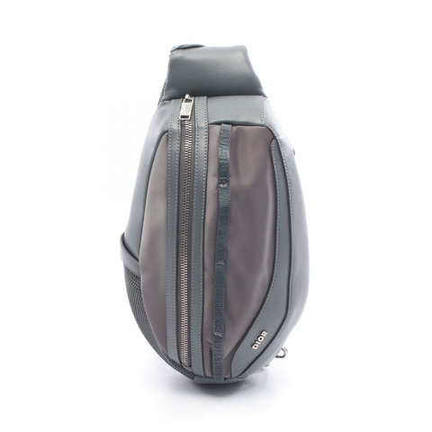 Christian Dior Scarab 腰包/斜背包/臀包/皮革/尼龍/灰 二手 男士