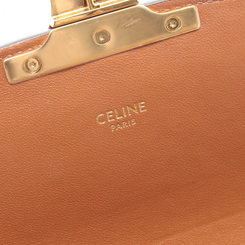 CELINE Teen Triomphe 肩斜背包 188882BZ4.04LU 帆布皮革 二手-3