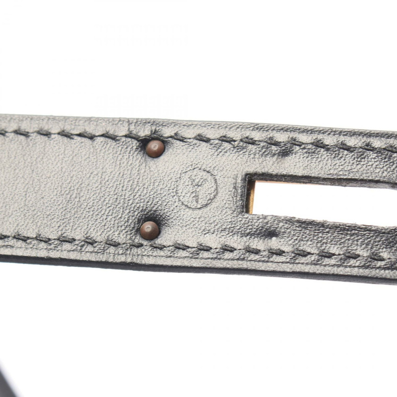 愛馬仕 Kelly 32 單肩手提包 Y Box 小牛皮 黑色 GHW 二手 女士-4