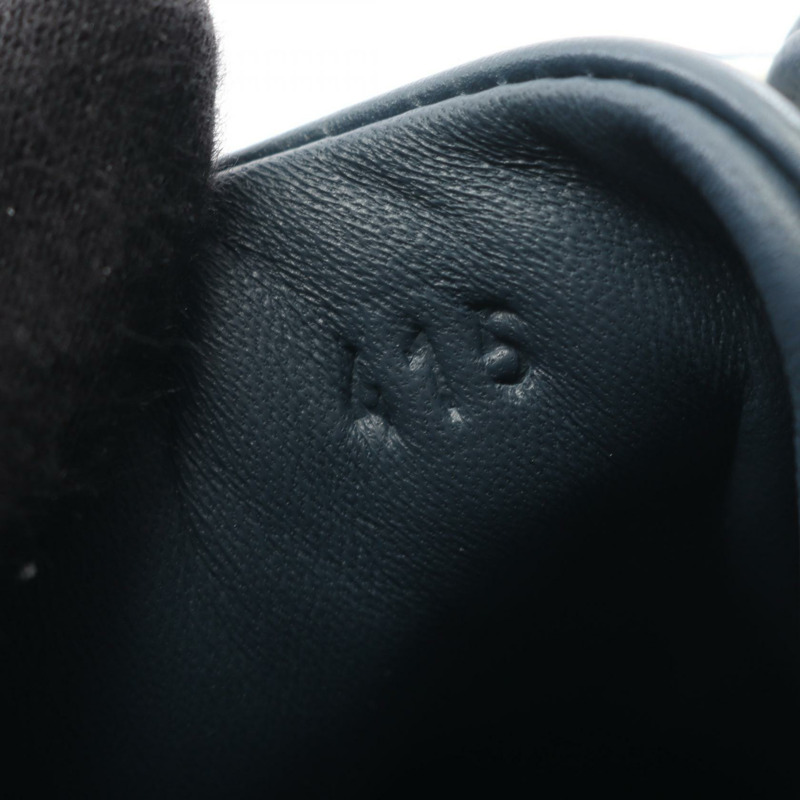 愛馬仕男士高筒帆布運動鞋,41.5碼,海軍藍,二手。-5