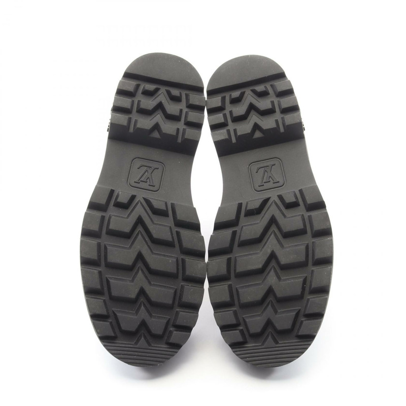 路易威登 LV Ranger Ancre 短靴 #6 Monogram 皮革牛仔布黑色二手-3