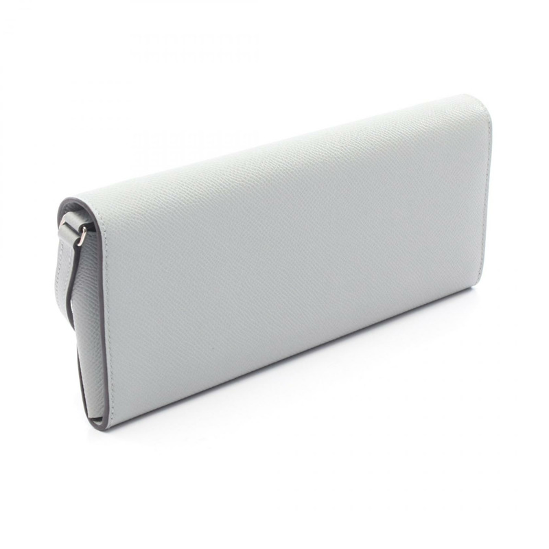 愛馬仕 Chaine dancre to go 肩挎包 K Epsom 藍色冰川色 二手 SHW-1