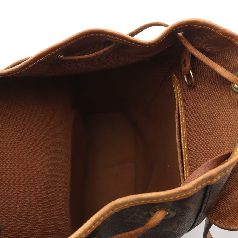 路易威登 Montsouris MM 雙肩包 M51136 Monogram 皮革 棕色 二手-2