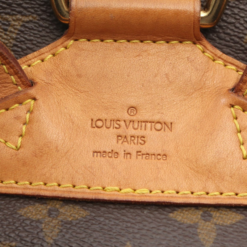 路易威登 Montsouris MM 雙肩包 M51136 Monogram 皮革 棕色 二手-3