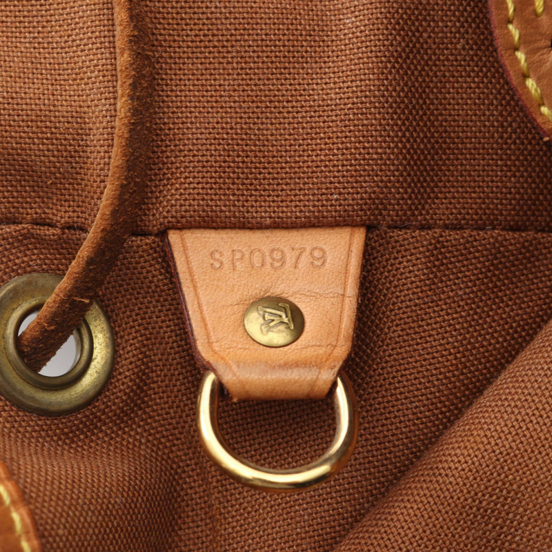 路易威登 Montsouris MM 雙肩包 M51136 Monogram 皮革 棕色 二手-4