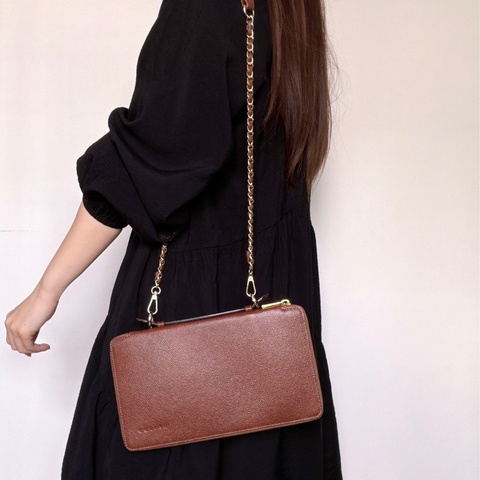 Celine 多用途真皮長夾 皮革收納包 手拿包 wallet on chain