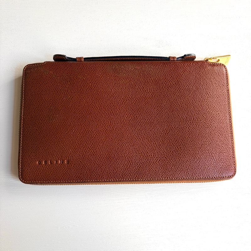 Celine 多用途真皮長夾 皮革收納包 手拿包 wallet on chain-4