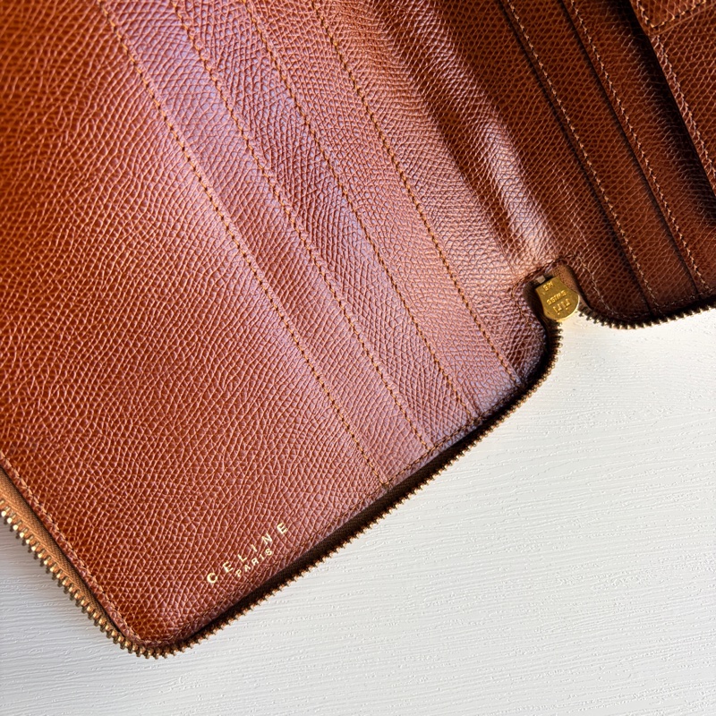 Celine 多用途真皮長夾 皮革收納包 手拿包 wallet on chain-12