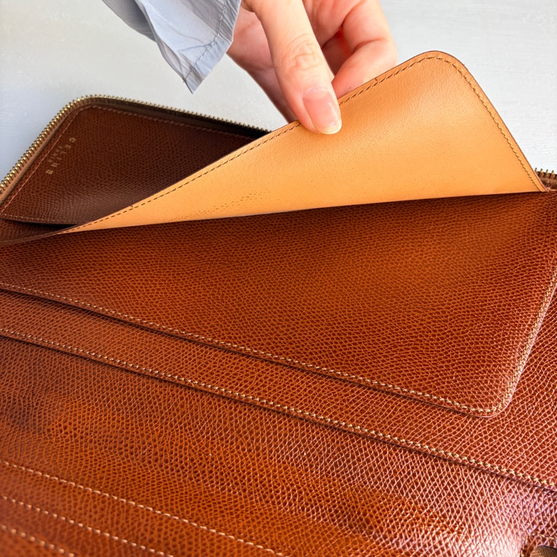 Celine 多用途真皮長夾 皮革收納包 手拿包 wallet on chain-14