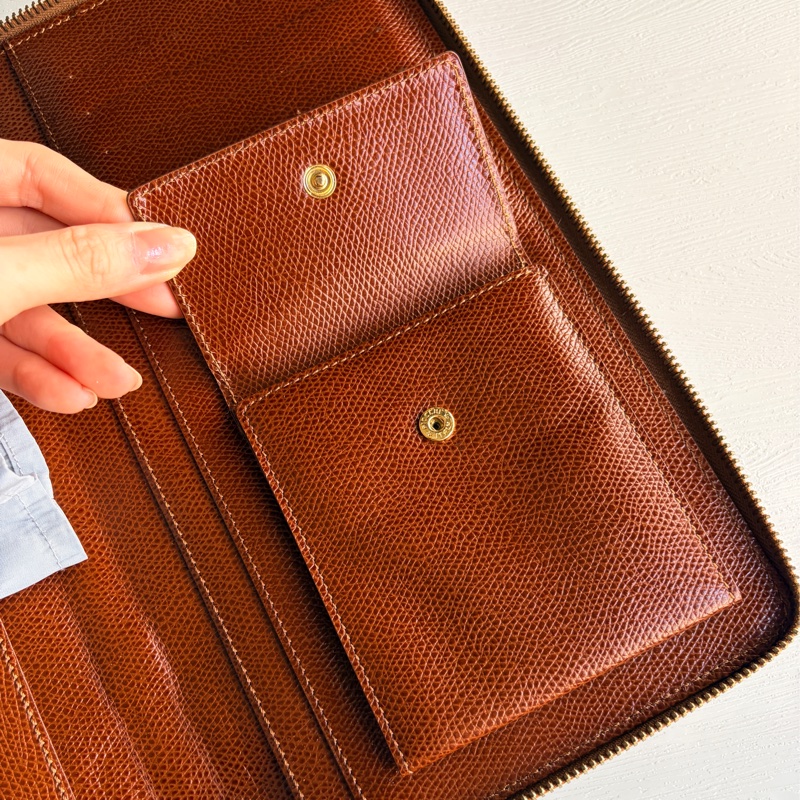 Celine 多用途真皮長夾 皮革收納包 手拿包 wallet on chain-16