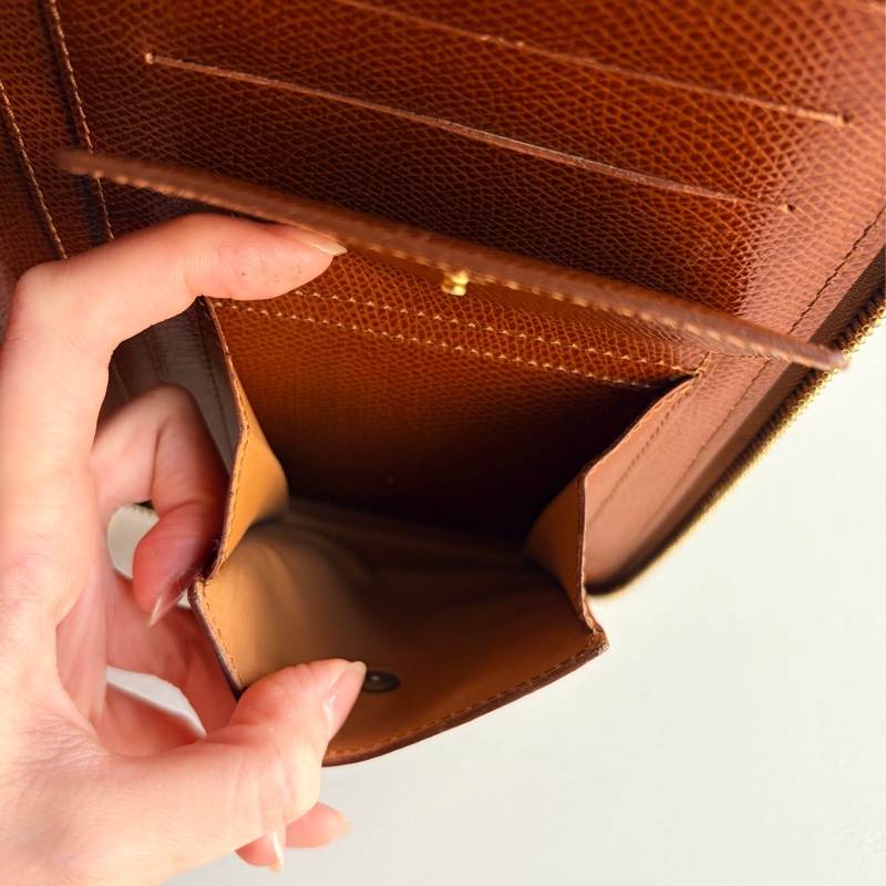 Celine 多用途真皮長夾 皮革收納包 手拿包 wallet on chain-17