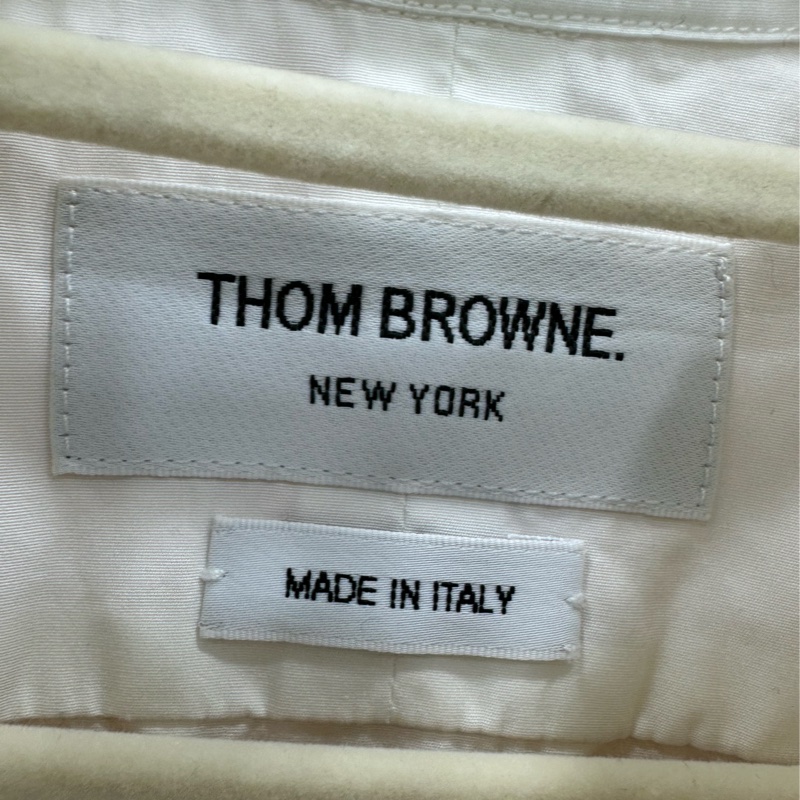 Thom Browne 白色中長版襯衫 36碼-3