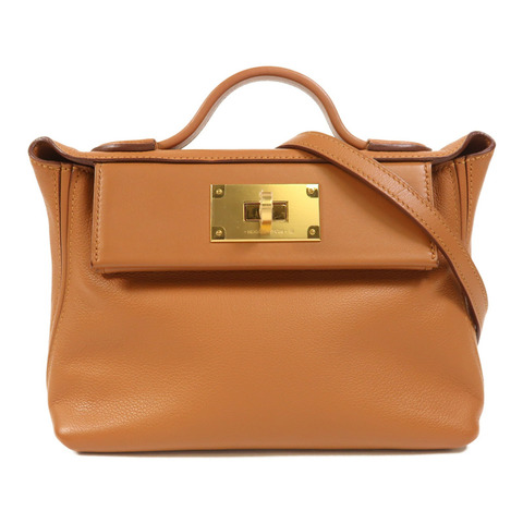 HERMES Evercolor皮革24/24 Mini金扣手挽肩背兩用袋Gold