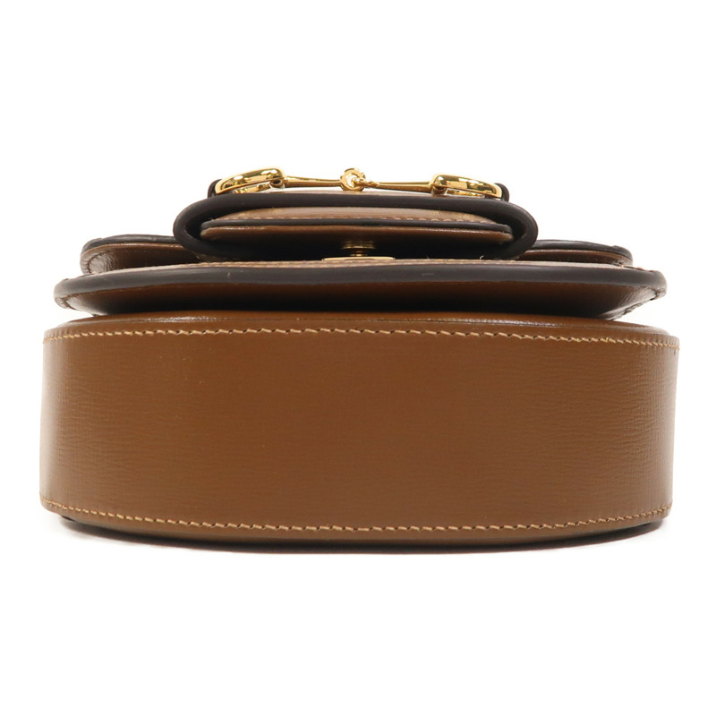 GUCCI 塗層帆布Horsebit 1955 Mini Top Handle金扣手挽肩背兩用袋-3