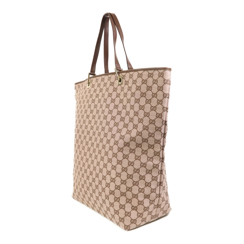 GUCCI 帆布Tote Bag金扣肩背袋-2